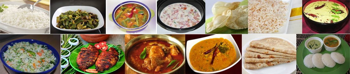 Kerala Houseboat Food Menu Details