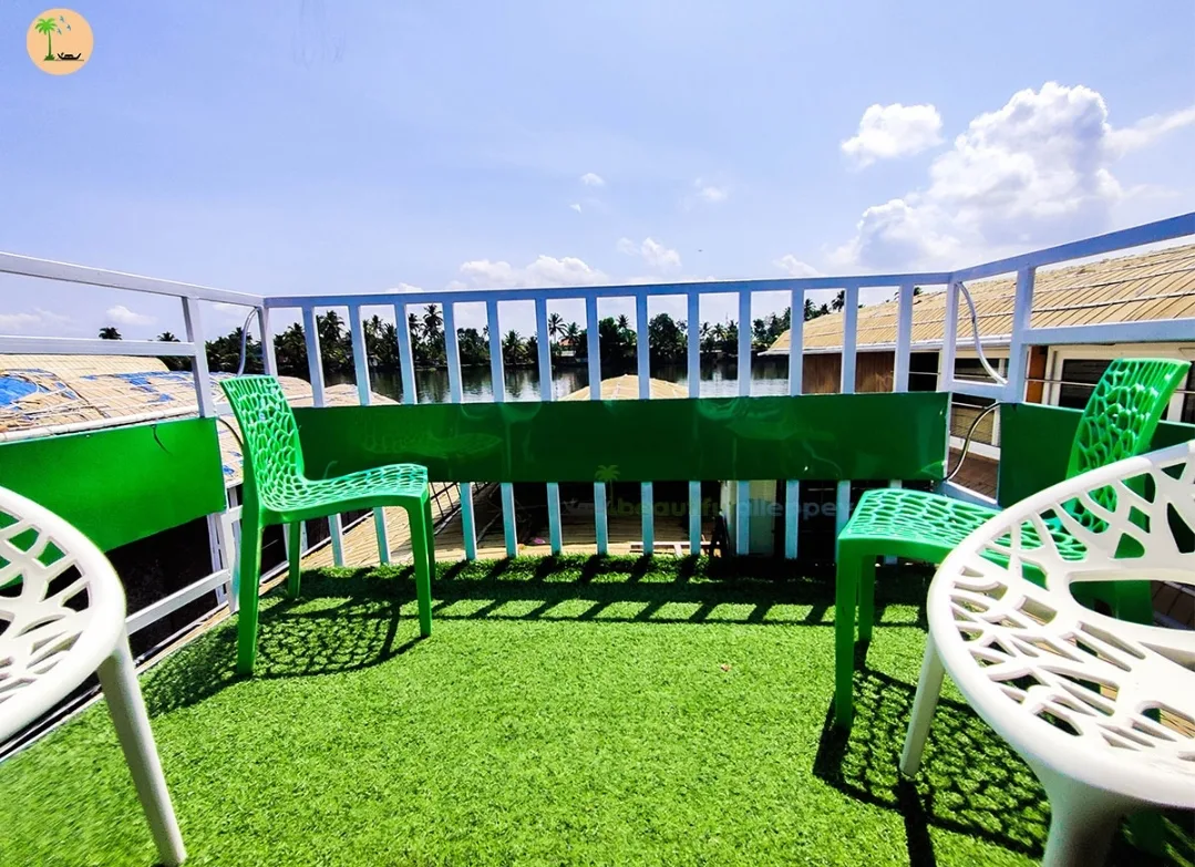 open upper deck 2 bedroom houseboat