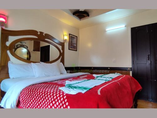 bedroom in alleppey houseboat