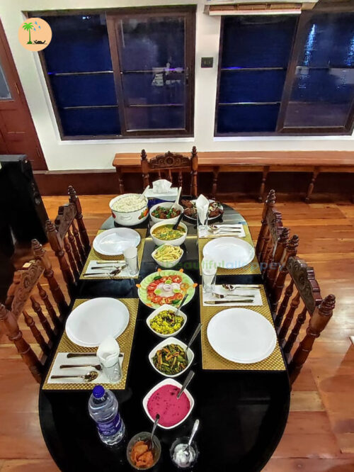 food in alleppey premium houseboat