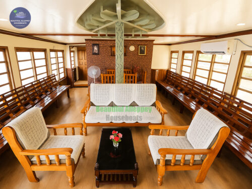 2 bedroom galss covered houseboat alleppey