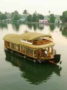 View of a 1 bedroom premium houseboat from Pallathuruthy, Alleppey